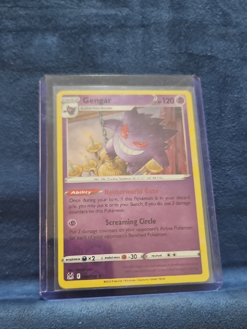 Gengar (2022) Pokémon Card - 066/196